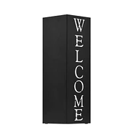 vidaXL Umbrella Stand Welcome Steel