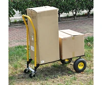 Dual Purpose Hand Truck Dolly & Push Cart