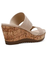 Anne Klein Women's Rikki Double Band Wedge Sandals