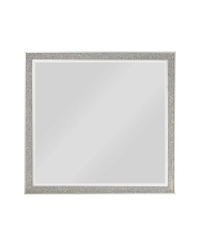 Simplie Fun Sliverfluff Mirror, Mirrored & Champagne Finish