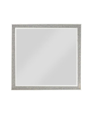 Streamdale Furniture Sliverfluff Mirror, Mirrored & Champagne Finish