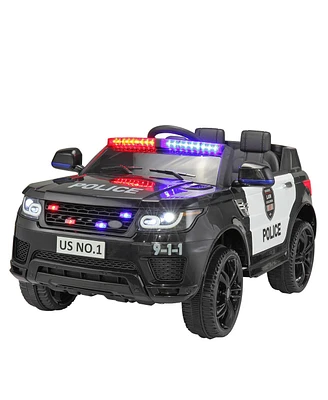 Simplie Fun 12V Police Car for Kids with Remote Control