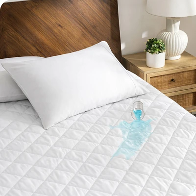 Bare Home Waterproof Quilted Mattress Pad