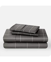 Bare Home Ultra-Soft Double Brushed Print Sheet Set
