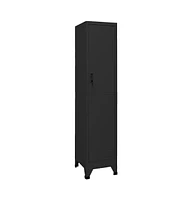 vidaXL Locker Cabinet 15"x17.7"x70.9" Steel