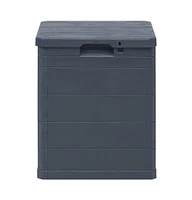 vidaXL Patio Storage Box 23.8 gal Anthracite