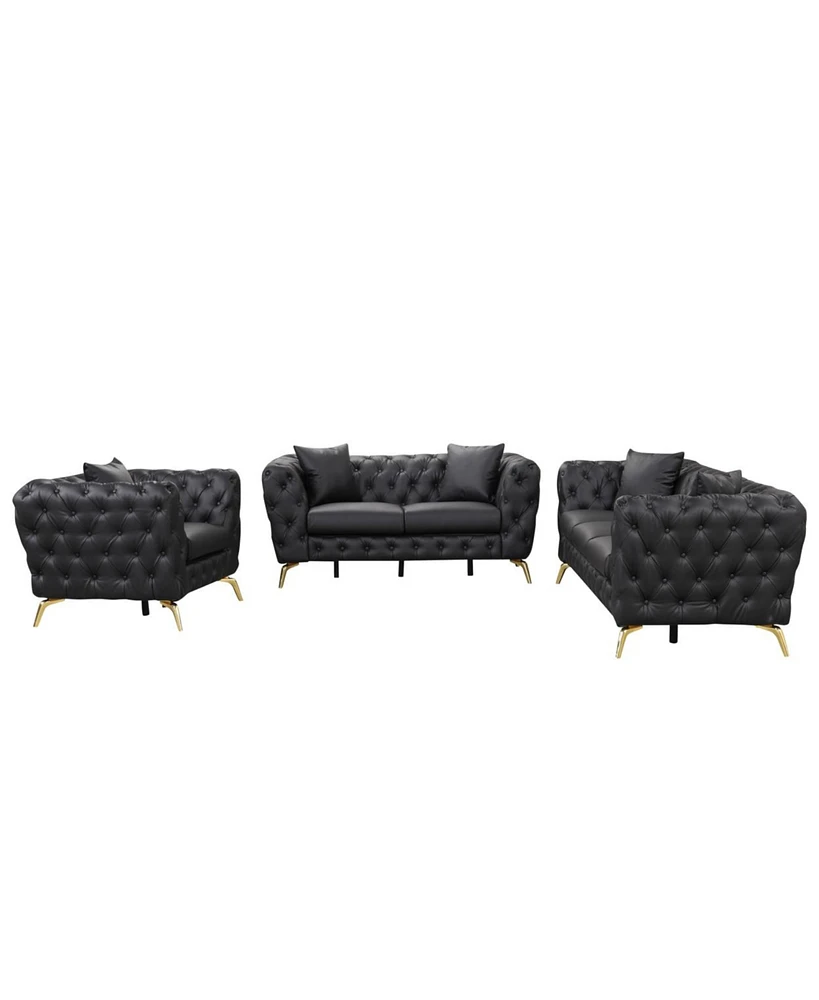 Simplie Fun Stylish 3-Piece Sofa Set for Living Room