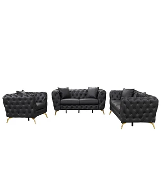 Simplie Fun Stylish 3-Piece Sofa Set for Living Room