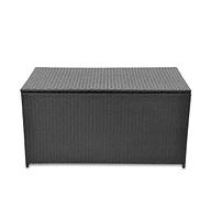 vidaXL Patio Storage Box 47.2"x19.7"x23.6" Poly Rattan