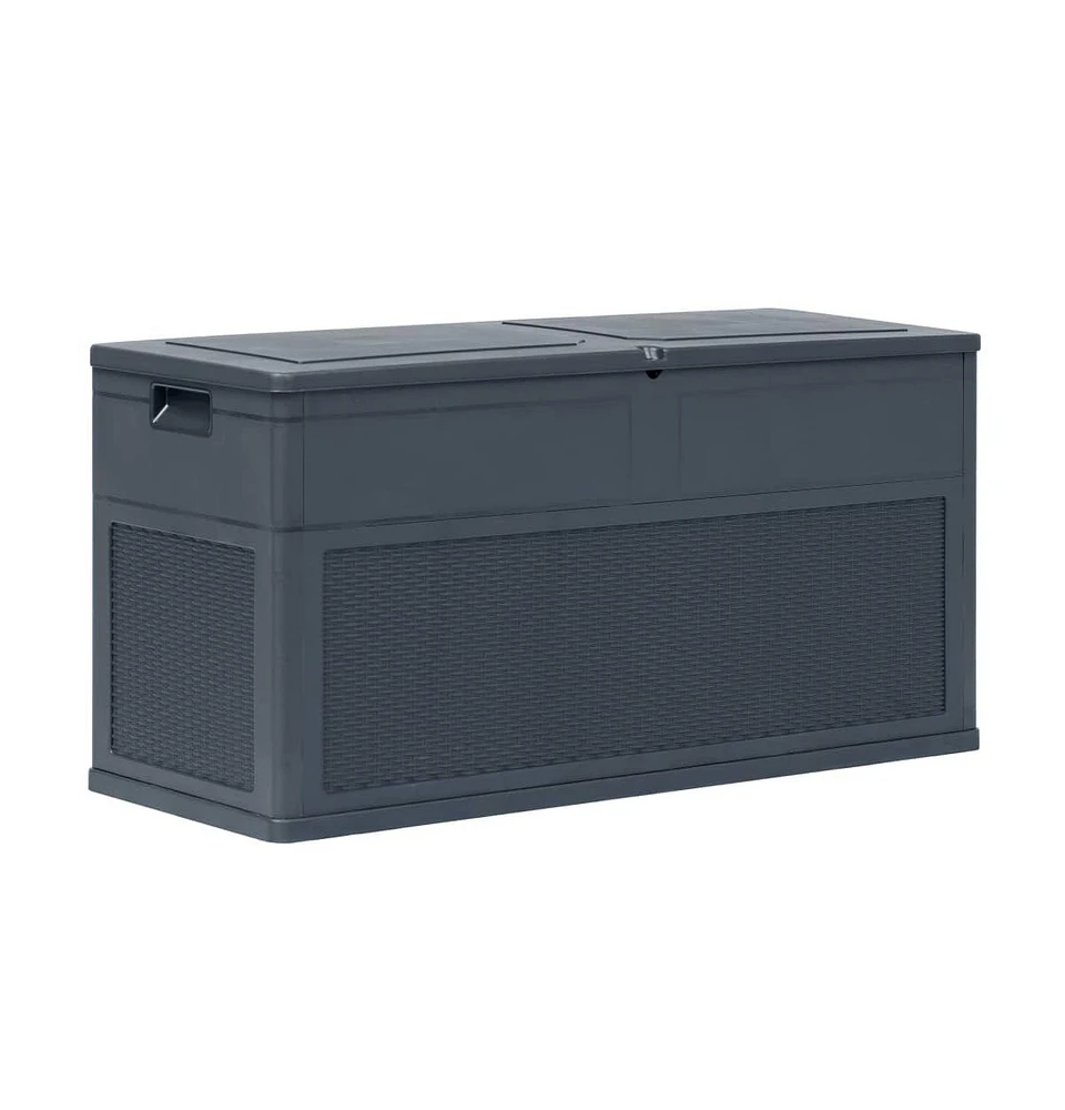 vidaXL Patio Storage Box 84.5 gal Anthracite