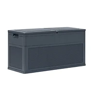 vidaXL Patio Storage Box 84.5 gal Anthracite