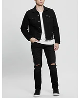 Guess Men's Finnley Black Tapered Jeans