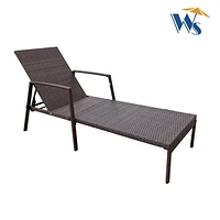 Streamdale Furniture Outdoor Patio Lounge Chairs Rattan Wicker Patio Chaise Lounges Chair Brown