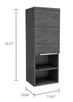 Kingston Rectangle 2-Shelf Medicine Cabinet Smokey Oak