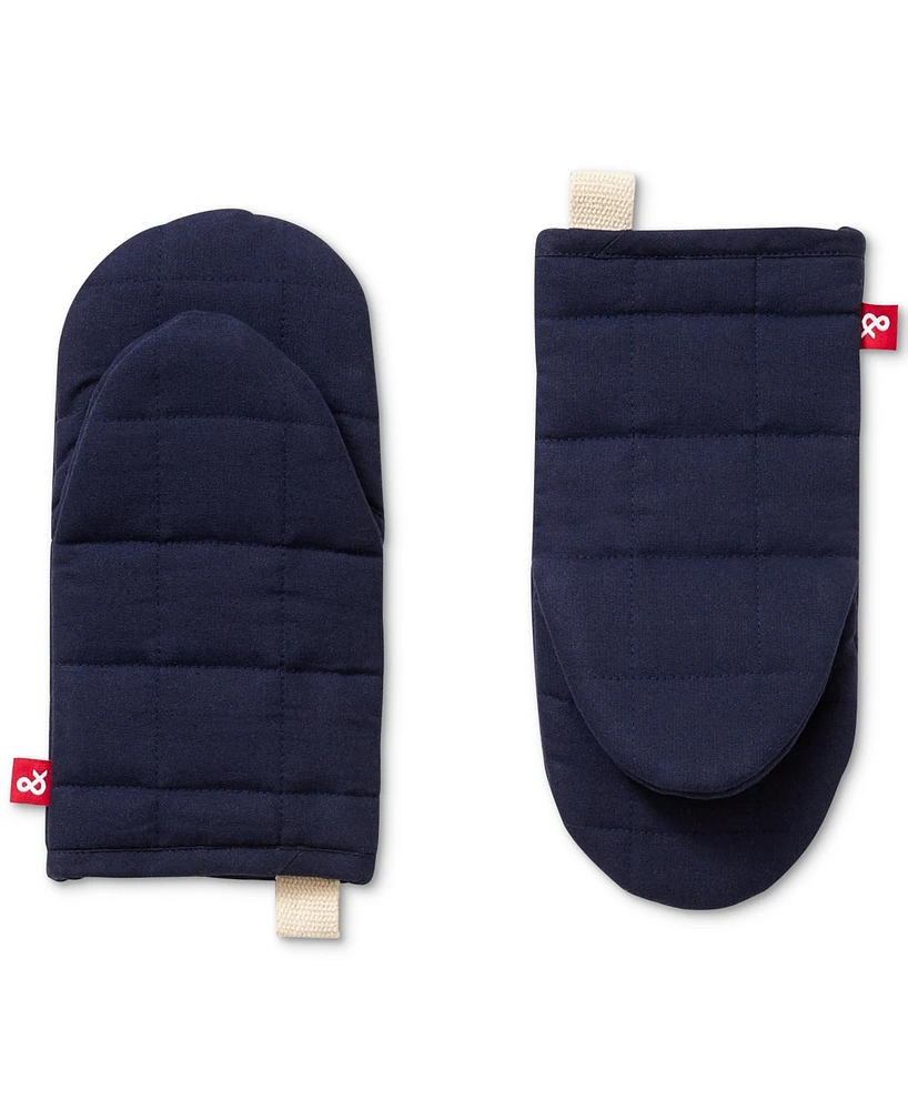 Hedley & Bennett Quilted Solid-Color Oven Mitts, Set of 2