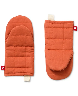 Hedley & Bennett Quilted Solid-Color Oven Mitts, Set of 2