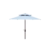 Safavieh Athens 9Ft Double Top Crank Umbrella