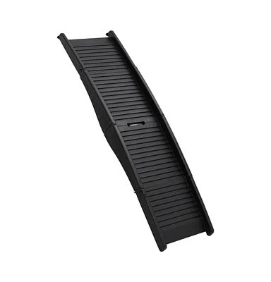 vidaXL Folding Dog Ramp Black 60.2"x15.7"x4.9" Plastic