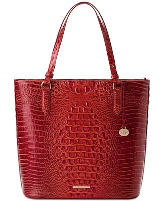 Brahmin Ezra Melbourne Large Embossed Leather Tote