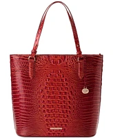 Brahmin Ezra Melbourne Large Embossed Leather Tote