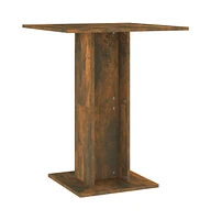 vidaXL Bistro Table Smoked Oak 23.6"x23.6"x29.5" Engineered Wood