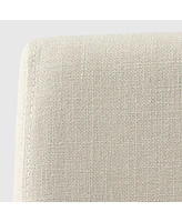 WestinTrends Upholstered Linen Fabric Dining Chair Set of 2