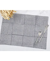 Saro Lifestyle Artisan Block Print Placemat Set of 4, 14"x20"