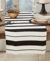 Saro Lifestyle Striped Splendor Table Runner, 16"x72"