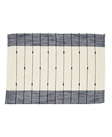 Saro Lifestyle Thin Stripe Placemats Set of 12, 14"x20"