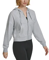 Calvin Klein Women's French Terry Long-Sleeve Zip-Up Hoodie