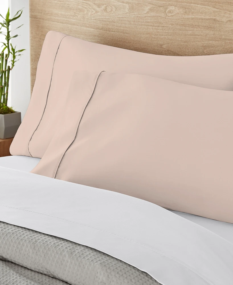 Purity Home 400 Thread Count Cotton Percale Pillowcase Pair