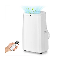 Slickblue 9000BTU 3-in-1 Portable Air Conditioner with Remote-White