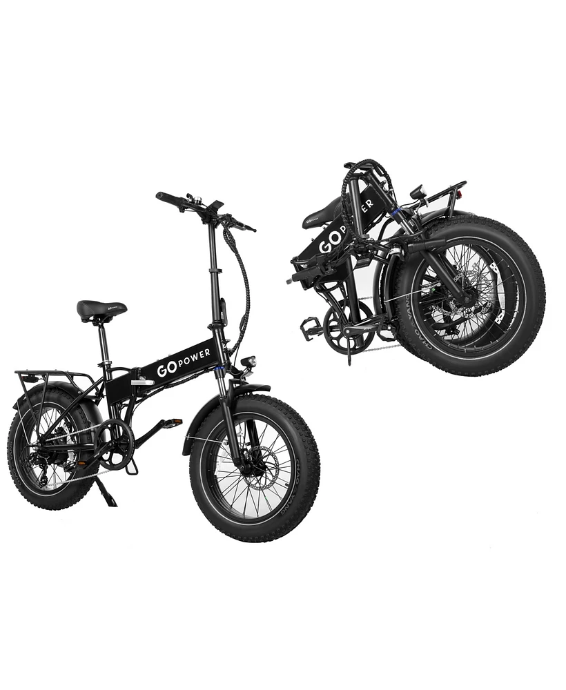 GoPowerBike GoExpress V2 Foldable, Fat-Tire Electric Bike