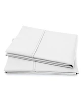 Purity Home 400 Thread Count Wrinkle Resistant Cotton Sateen Pillowcase Pair, Standard