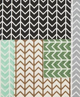 Design Imports Fridge Shelf Liner Collection Non-Adhesive, Cut to fit, Machine Washable, 12x120", Herringbone