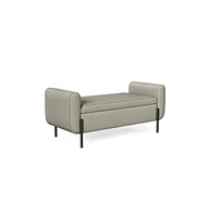 Slickblue Stylish Storage Bench with Designer Armrests