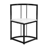Modern 7-Piece Dining Table Set With Faux Marble Compact 5 5" Kitchen Table Set For 6