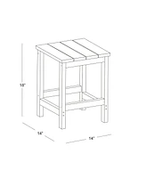 WestinTrends 5 Piece Outdoor Adirondack Folding Chair with Ottoman Side Table Set