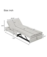 Streamdale Furniture Multi-function Sofa Bed with Storage & Usb