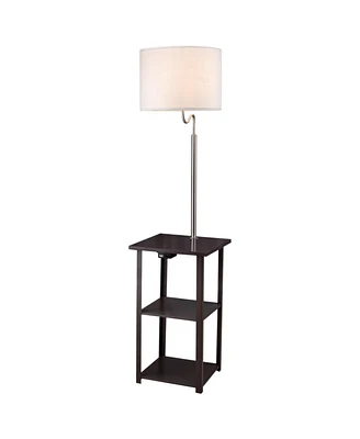 Streamdale Furniture 58" Squared Sofa Side Shelves Table Lamp with Power Station (1.14/14.96)