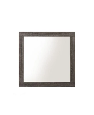 Streamdale Furniture Avantika Mirror, Rustic Gray Oak