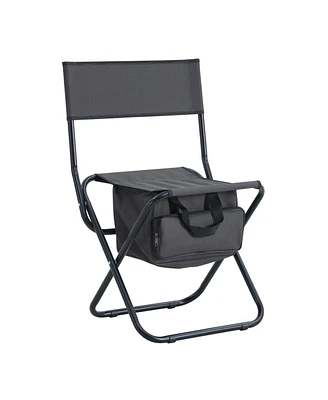 Streamdale Furniture 4-Piece Folding Outdoor Chair With Storage Bag, Portable Chair For Indoor, Outdoor Camping