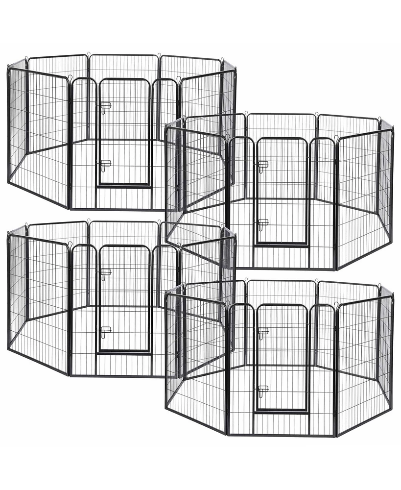 Yescom Pieces 31"x39" Pet Playpen Extra Large Dog Exercise Fence Panel Crate Yard