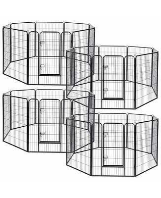 Yescom Pieces 31"x39" Pet Playpen Extra Large Dog Exercise Fence Panel Crate Yard