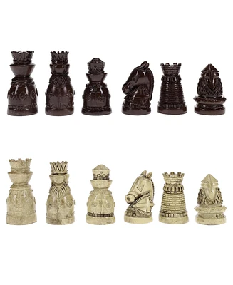We Games Handpainted Polystone Medieval Themed Chess Pieces, 2.5 in. King