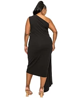 L I V D Plus Esme Front Draped Sash Dress