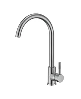 Mondawe Single Handle Bar Sink Faucet with 360 Degree Swivel Spout,Single Hole High Arc for Kitchen