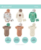 The Peanutshell Baby Boys Layette Gift Set Boys, Woodland Animals, 23 Essential Pieces, 0-3 Months