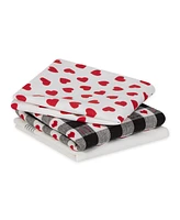 Design Imports Valentine's Day Collection Kitchen, Dishtowel Set, 18x28", Cat Love, 3 Piece