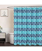 Caromio Geometric Print Fabric Shower Curtain, 70" x 72"